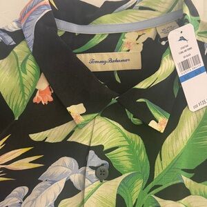 Tommy Bahama Leafy Green and Blue Shirt